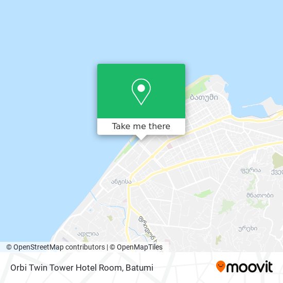 Orbi Twin Tower Hotel Room map