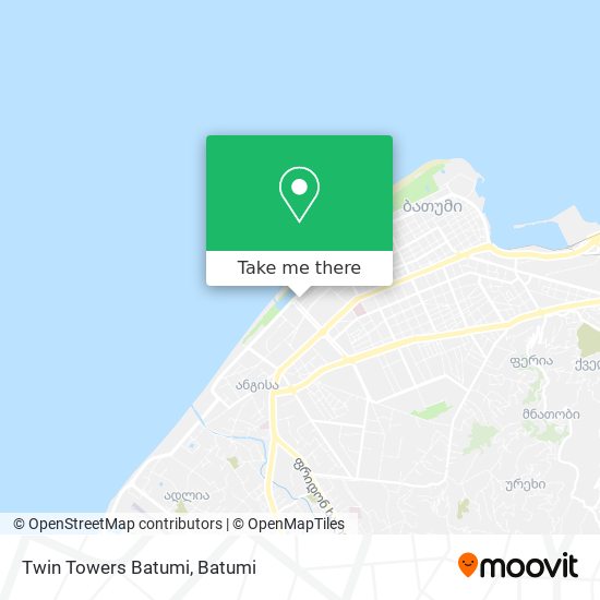 Twin Towers Batumi map