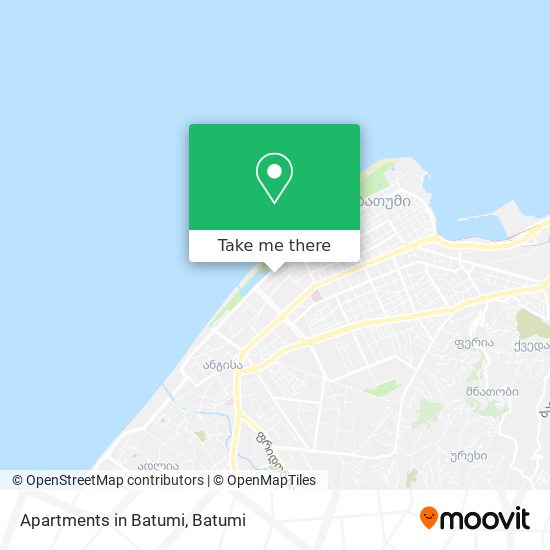 Apartments in Batumi map