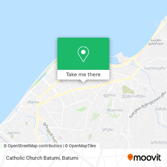 Карта Catholic Church Batumi