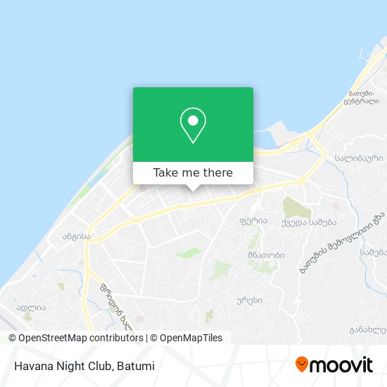 Карта Havana Night Club