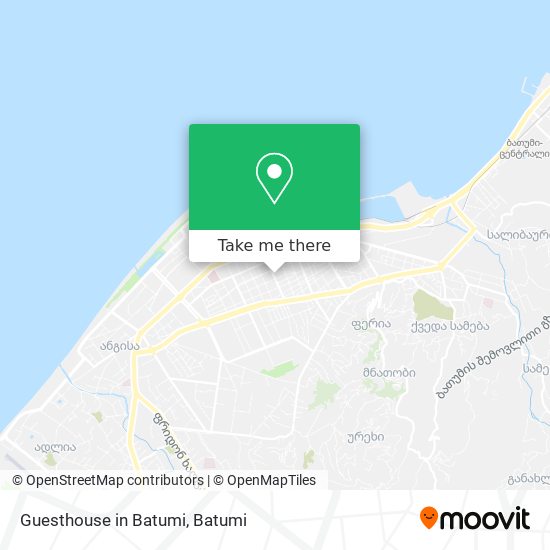 Guesthouse in Batumi map