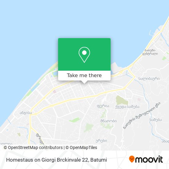 Карта Homestaus on Giorgi Brckinvale 22