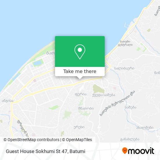 Guest House Sokhumi St 47 map