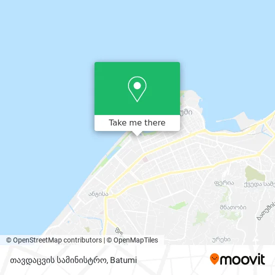თავდაცვის სამინისტრო map