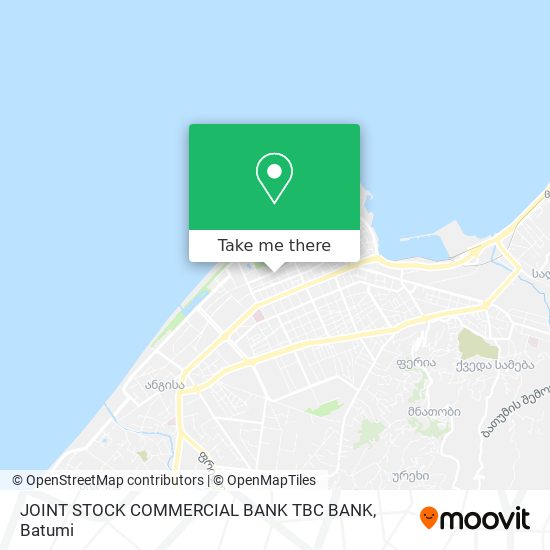 JOINT STOCK COMMERCIAL BANK TBC BANK map