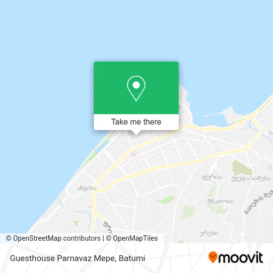 Карта Guesthouse Parnavaz Mepe