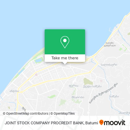 JOINT STOCK COMPANY PROCREDIT BANK map