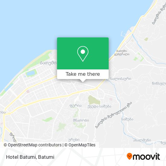 Hotel Batumi map