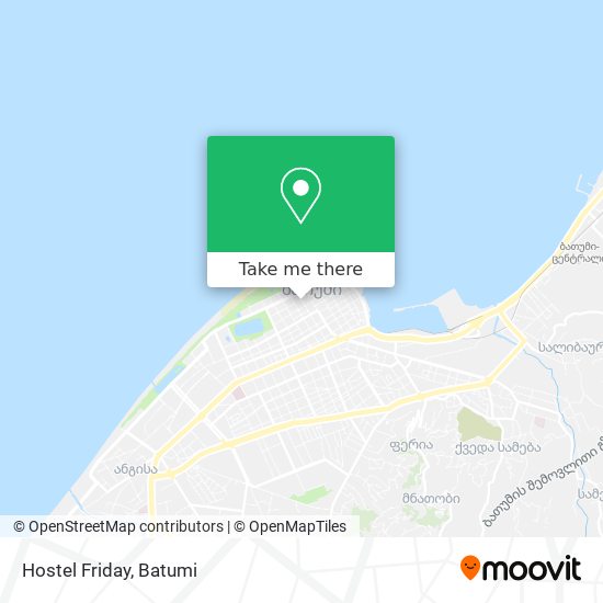 Hostel Friday map
