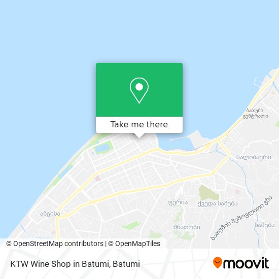 Карта KTW Wine Shop in Batumi