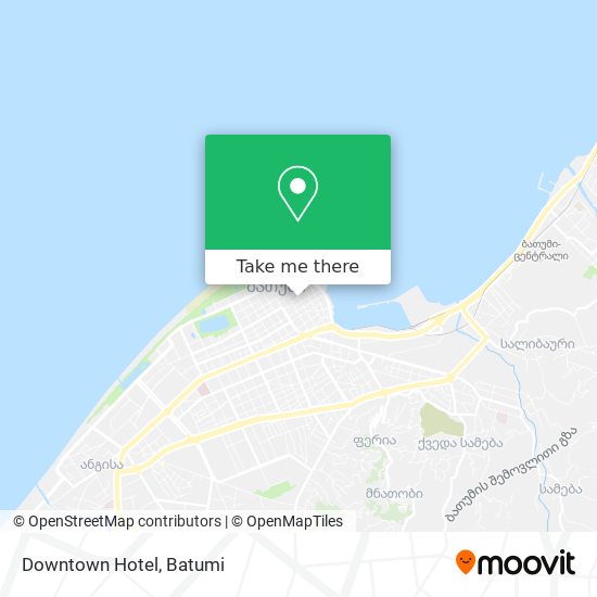 Downtown Hotel map