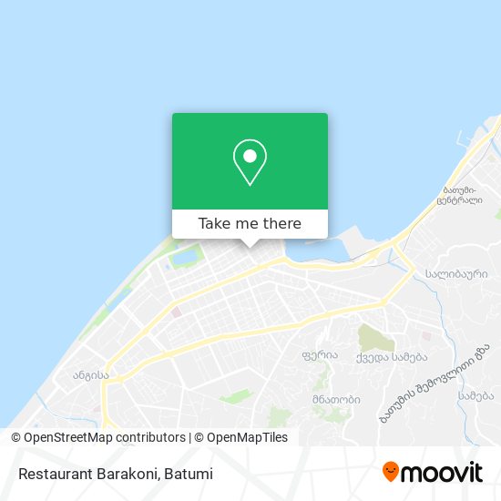 Restaurant Barakoni map
