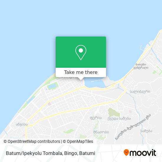 Batum/Ipekyolu Tombala, Bingo map