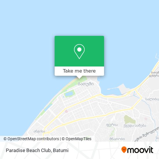 Paradise Beach Club map