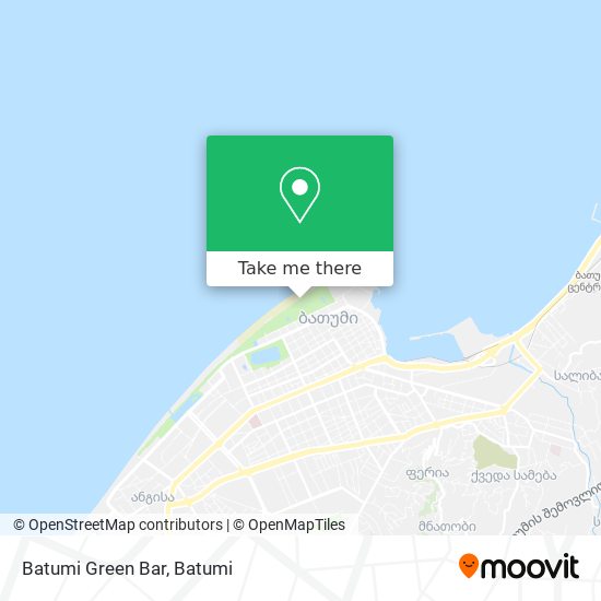 Карта Batumi Green Bar