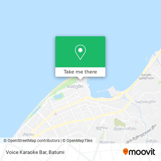 Карта Voice Karaoke Bar