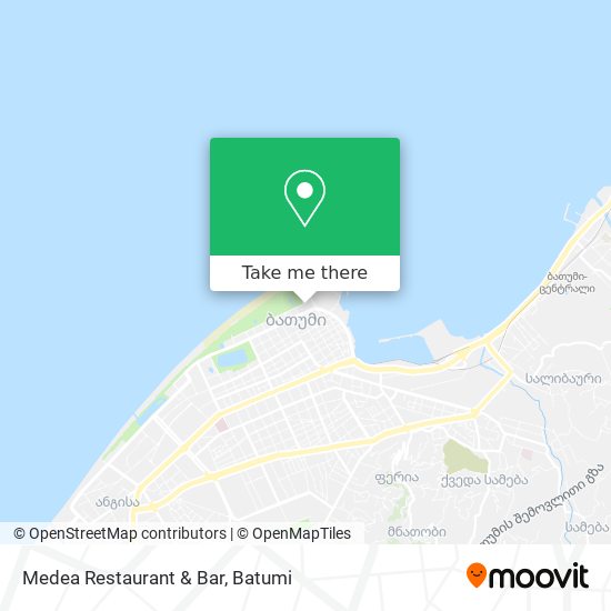 Карта Medea Restaurant & Bar