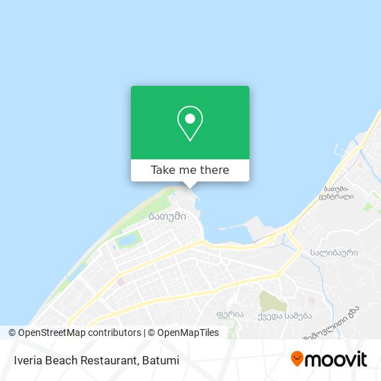 Карта Iveria Beach Restaurant