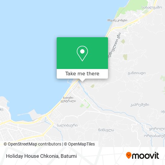 Holiday House Chkonia map