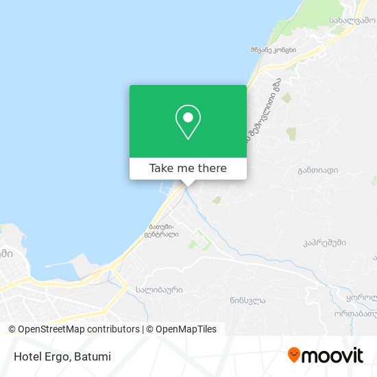 Hotel Ergo map