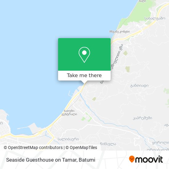 Seaside Guesthouse on Tamar map