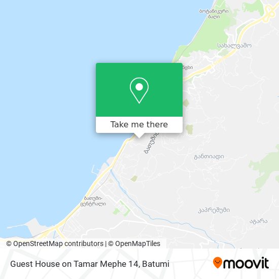 Guest House on Tamar Mephe 14 map