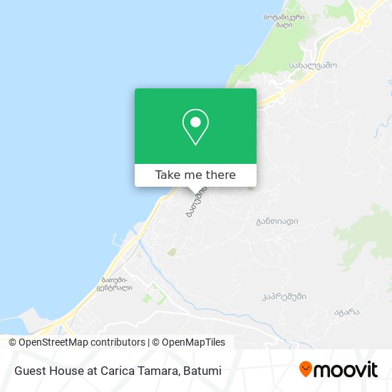 Guest House at Carica Tamara map