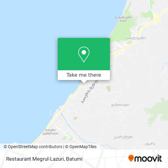 Restaurant Megrul-Lazuri map