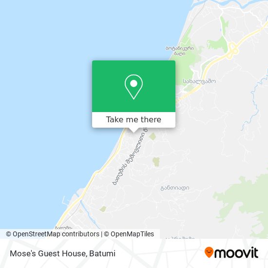 Mose's Guest House map