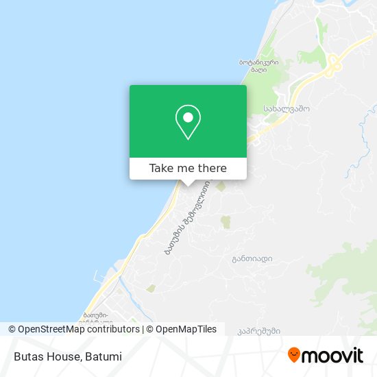 Butas House map