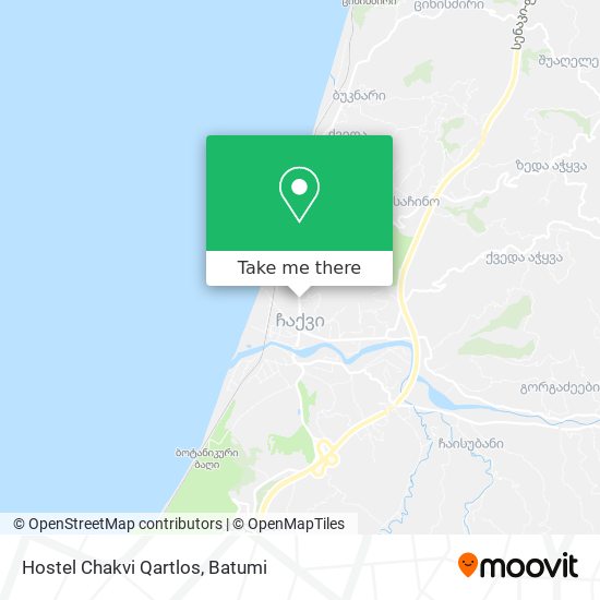 Hostel Chakvi Qartlos map