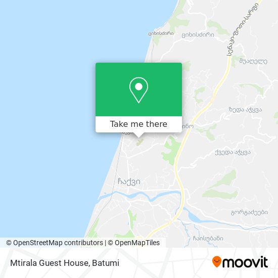 Mtirala Guest House map