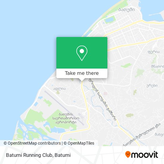 Batumi Running Club map