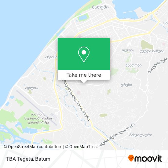 TBA Tegeta map