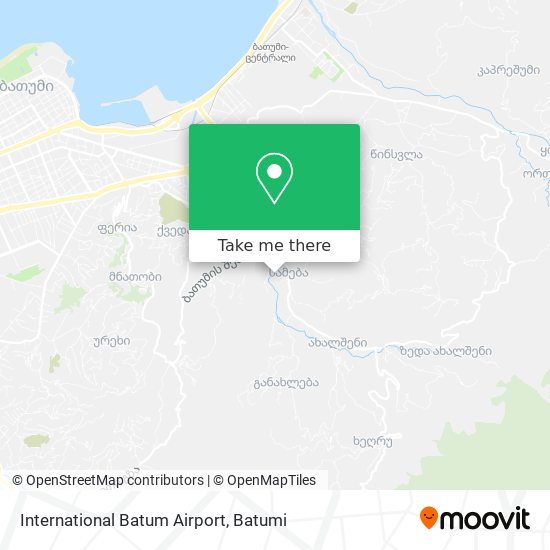 International Batum Airport map