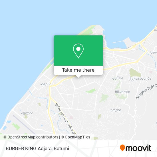 BURGER KING Adjara map