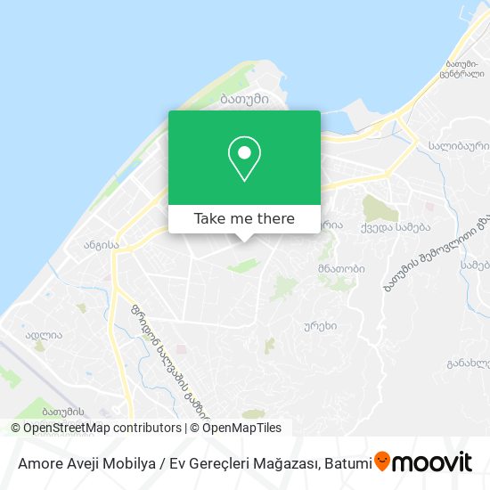 Карта Amore Aveji Mobilya / Ev Gereçleri Mağazası