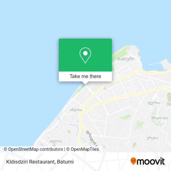 Карта Kldisdziri Restaurant