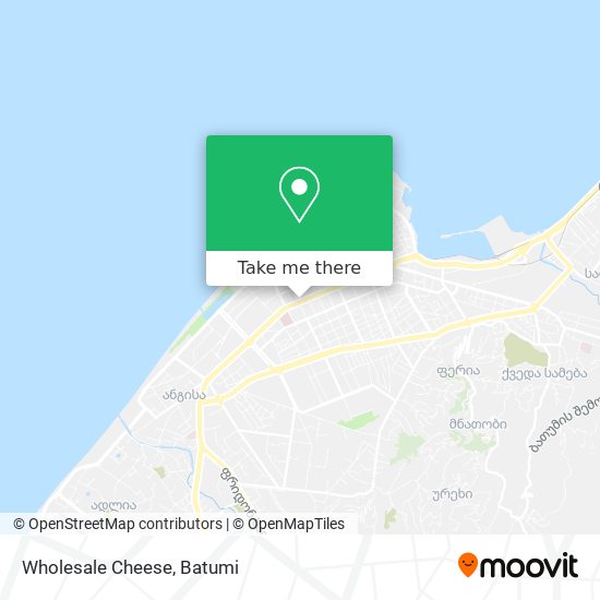 Wholesale Cheese map