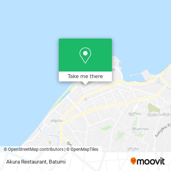 Akura Restaurant map