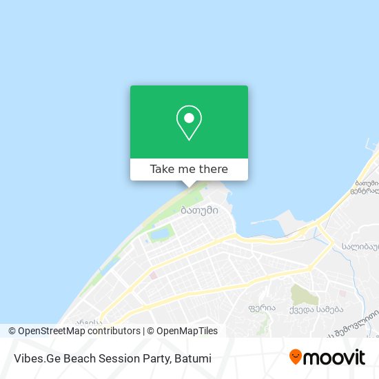 Vibes.Ge Beach Session Party map