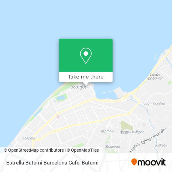 Карта Estrella Batumi Barcelona Cafe