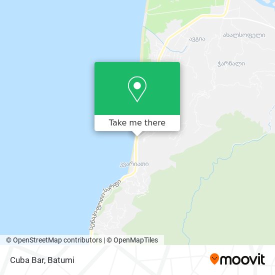 Карта Cuba Bar