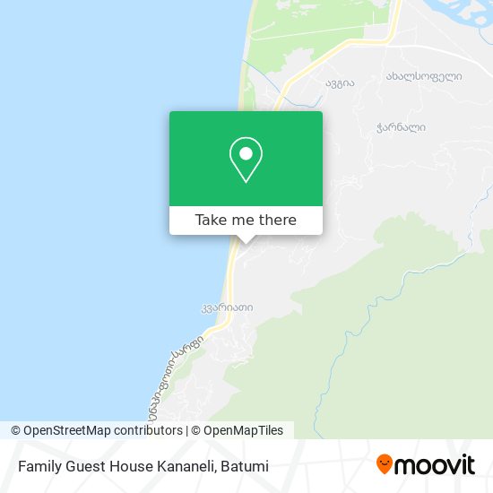 Карта Family Guest House Kananeli