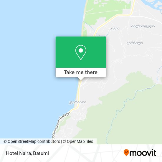 Hotel Naira map
