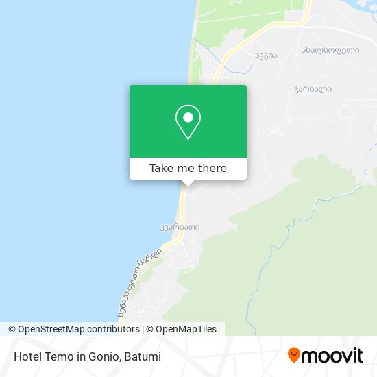 Hotel Temo in Gonio map