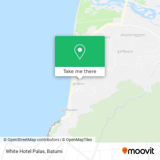 White Hotel Palas map