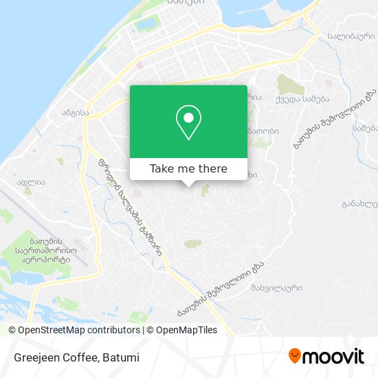 Карта Greejeen Coffee