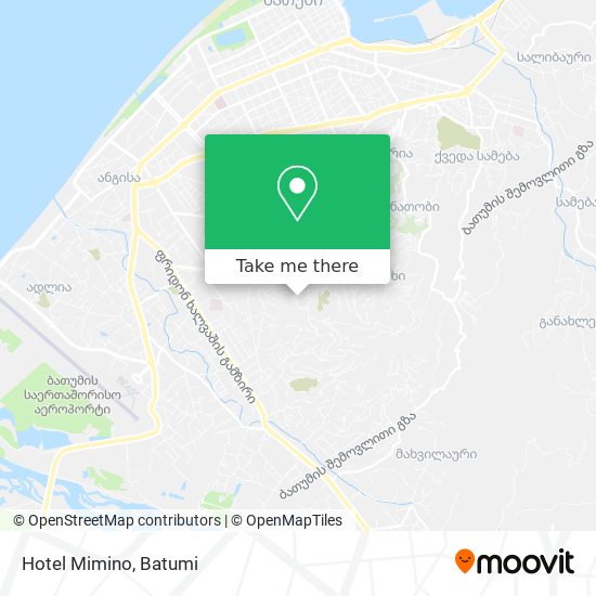 Hotel Mimino map